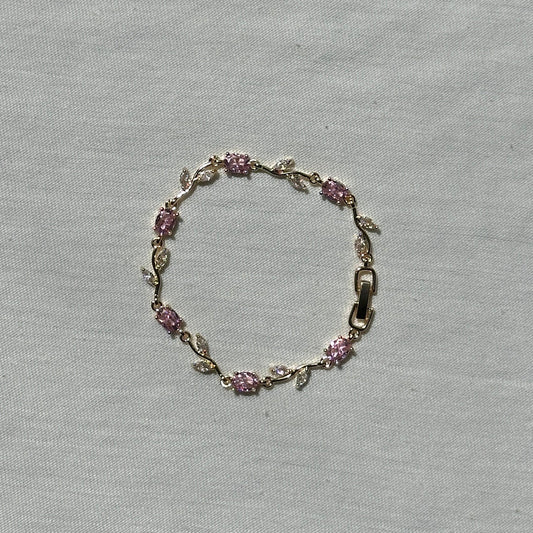 Purple & Gold - Tulip Bracelet