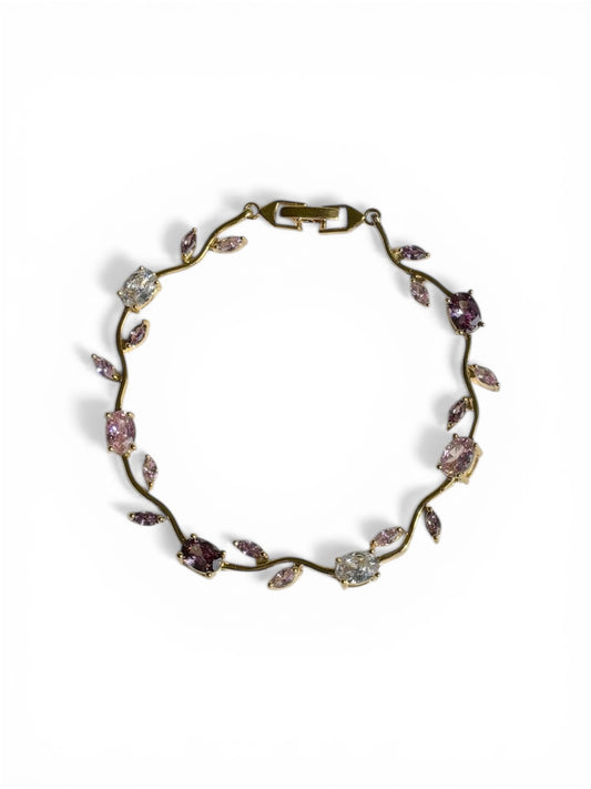 Purple & Gold - Tulip Bracelet